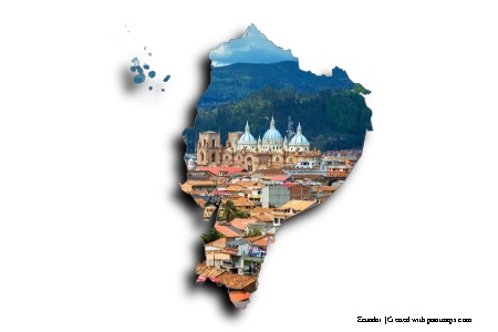 Cuenca (on Ecuador map)