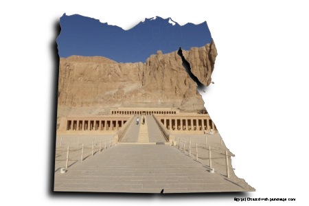 Deir al-Bahari (en el mapa de Egipto)