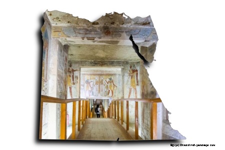 Tumba de la reina Tausert (en el mapa de Egipto)
