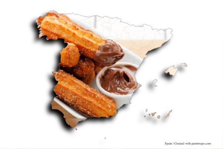 Churros (on Spain map)