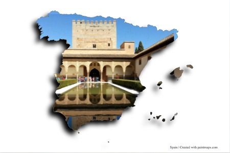Al Hamra Palace (on Spain map)
