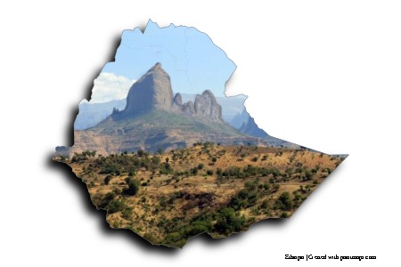 Simien Mountains National Park (on Ethiopia map)