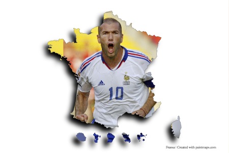 Zidane (Fransa haritası üzerinde)