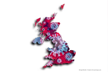 Covid-19 (on United Kingdom map)