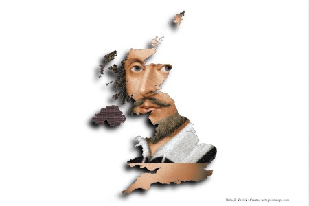 William Shakespeare (on United Kingdom map)