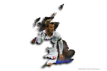 David Beckham (on United Kingdom map)