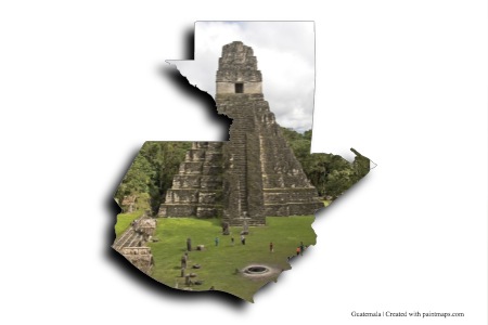Tikal (on Guatemala map)