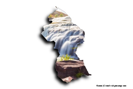 Orinduik Waterfalls (on Guyana map)