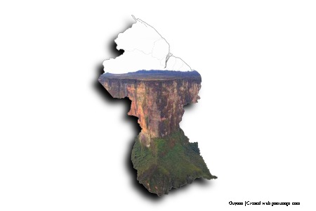 Mount Roraima (on Guyana map)