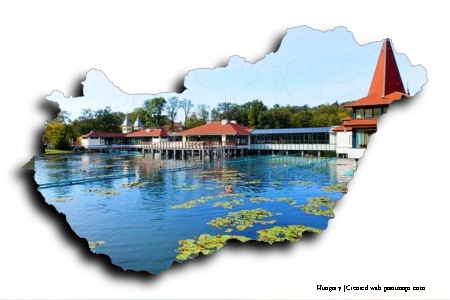 Thermal Lake Hévíz (on Hungary map)