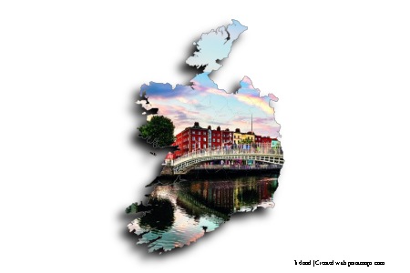 Jembatan Ha'penny (di peta Irlandia)