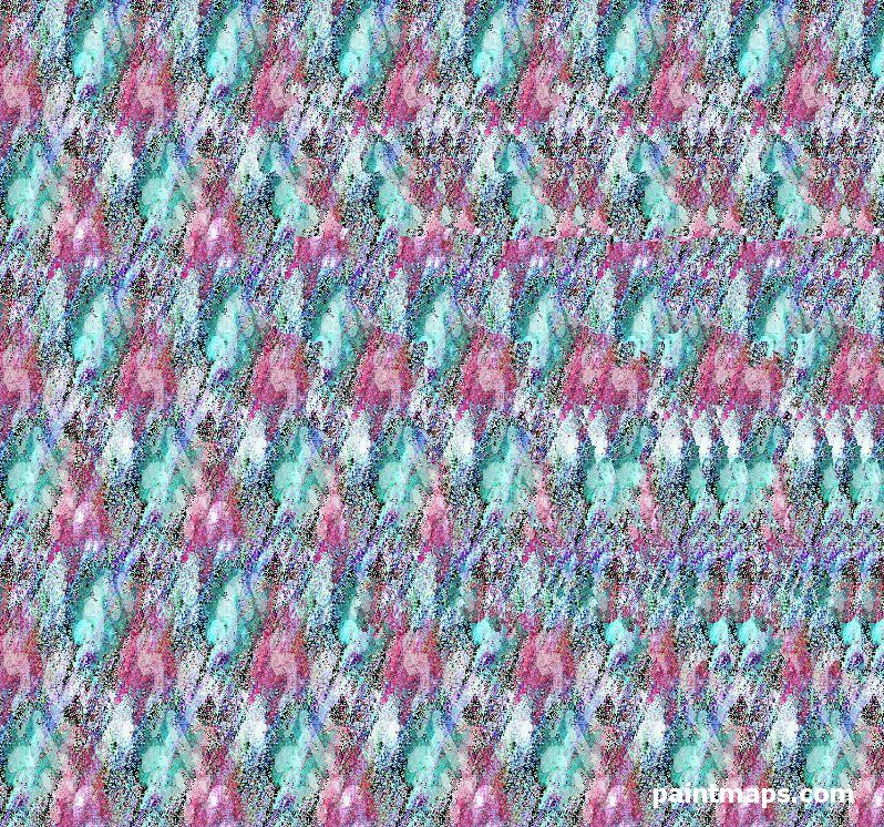 BANGLADES Haritası - 3D Stereogram (Şaşı Bak Şaşır)