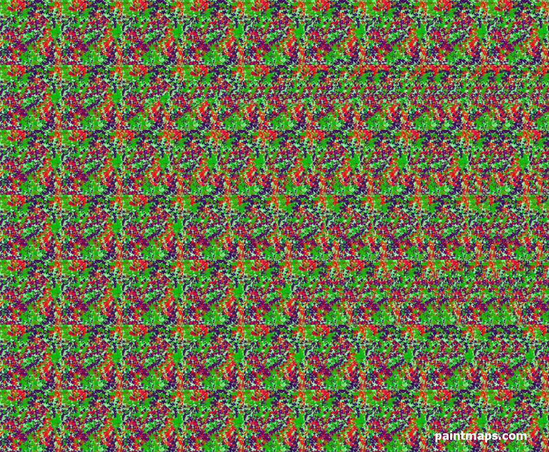 BELCIKA Haritası - 3D Stereogram (Şaşı Bak Şaşır)