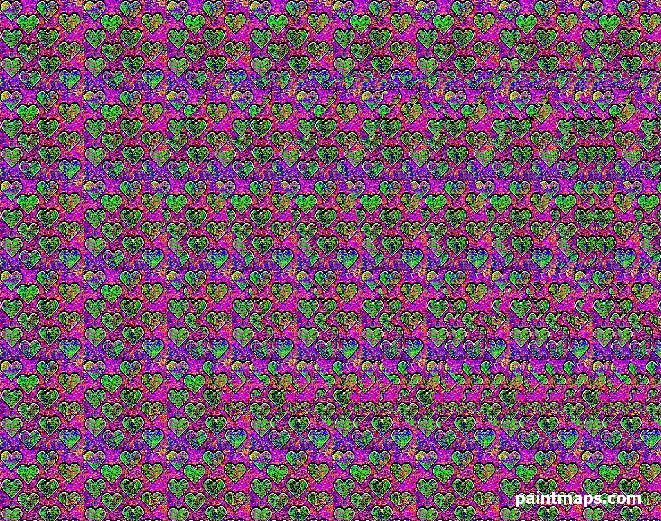KAMBOCYA Haritası - 3D Stereogram (Şaşı Bak Şaşır)