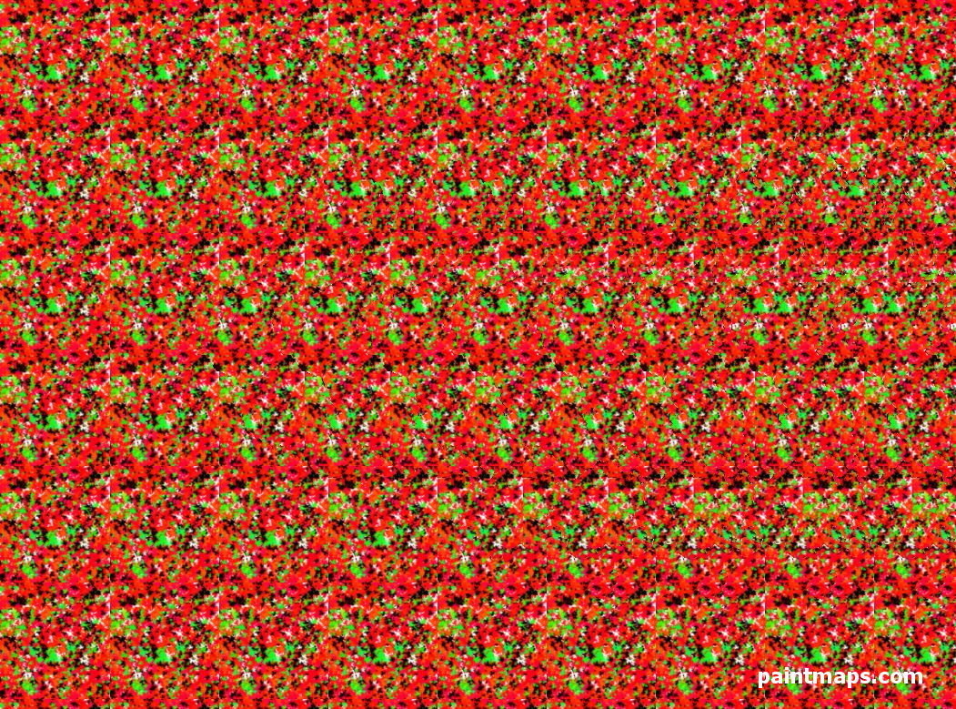 CIN Haritası - 3D Stereogram (Şaşı Bak Şaşır)
