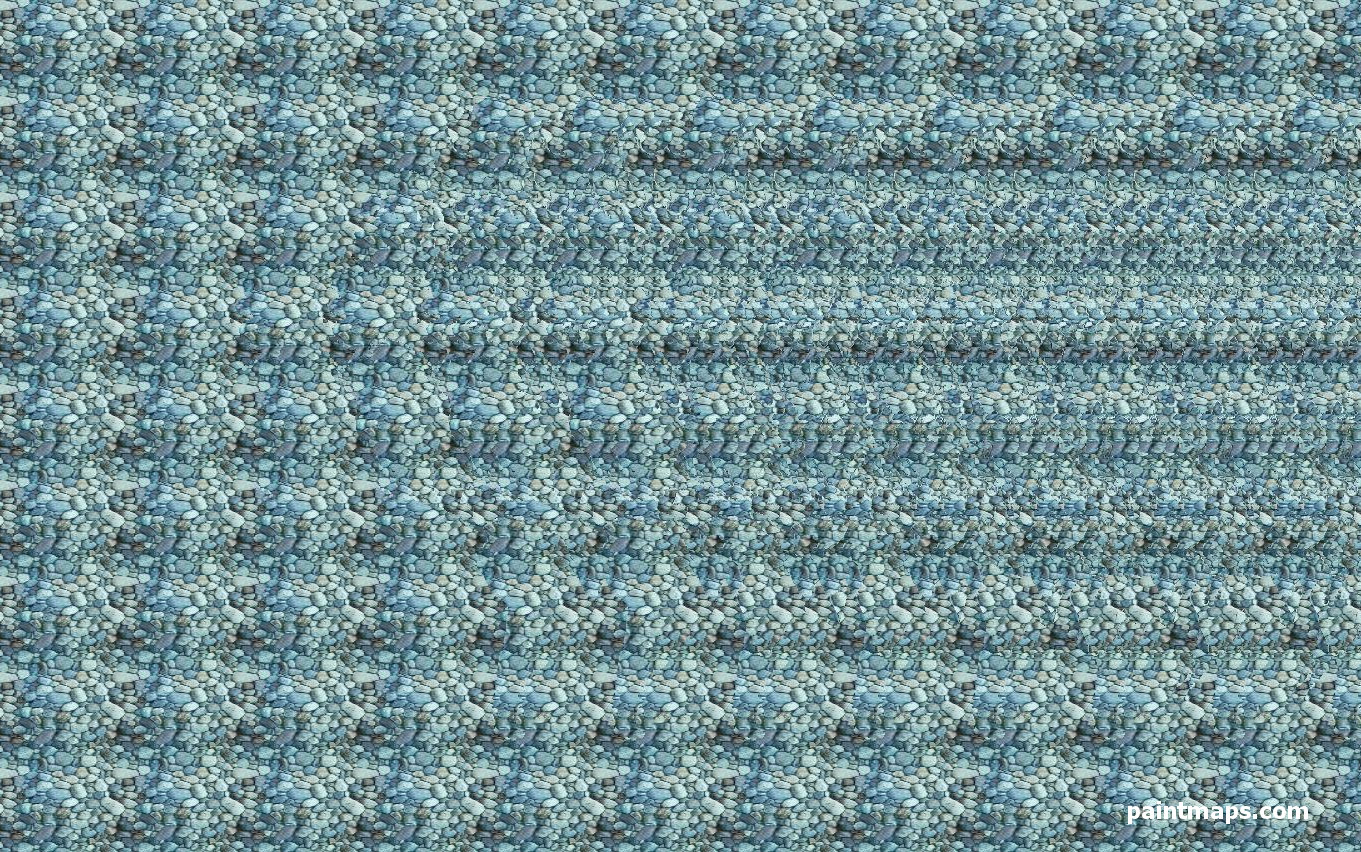 KITALAR Haritası - 3D Stereogram (Şaşı Bak Şaşır)