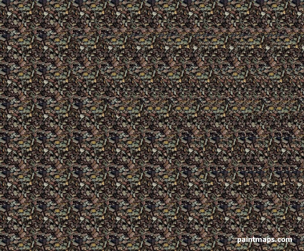 HIRVATISTAN Haritası - 3D Stereogram (Şaşı Bak Şaşır)