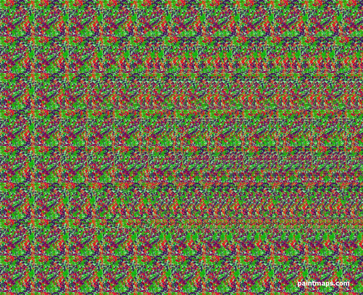 DANIMARKA Haritası - 3D Stereogram (Şaşı Bak Şaşır)