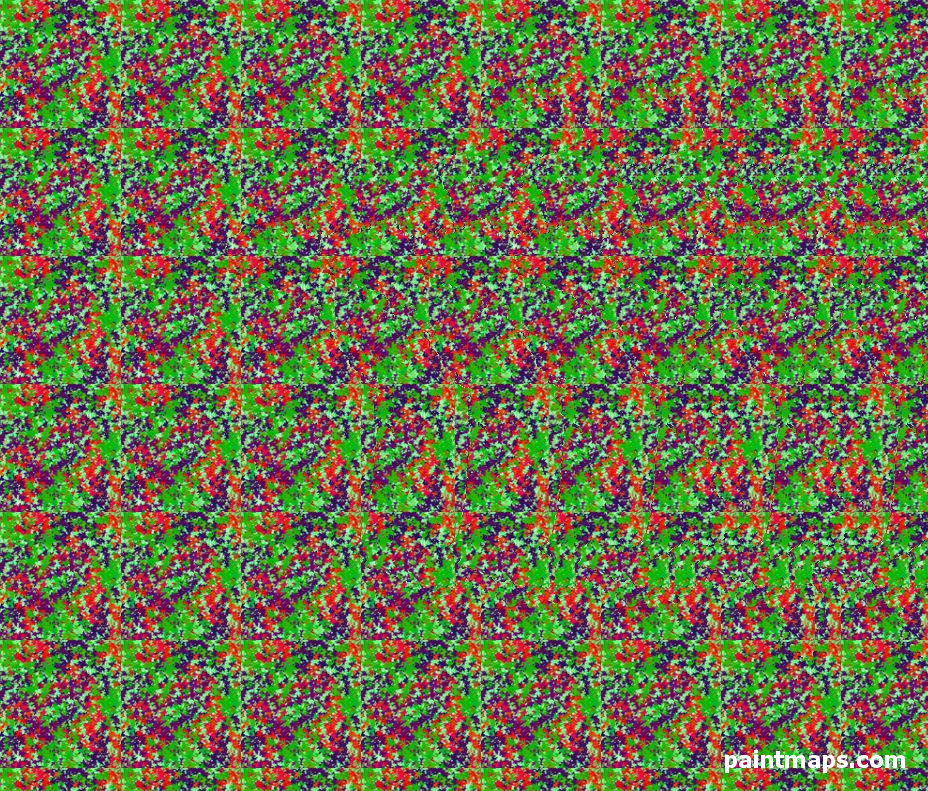 FRANSA Haritası - 3D Stereogram (Şaşı Bak Şaşır)