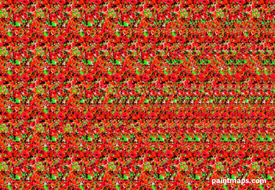 HONG-KONG Haritası - 3D Stereogram (Şaşı Bak Şaşır)