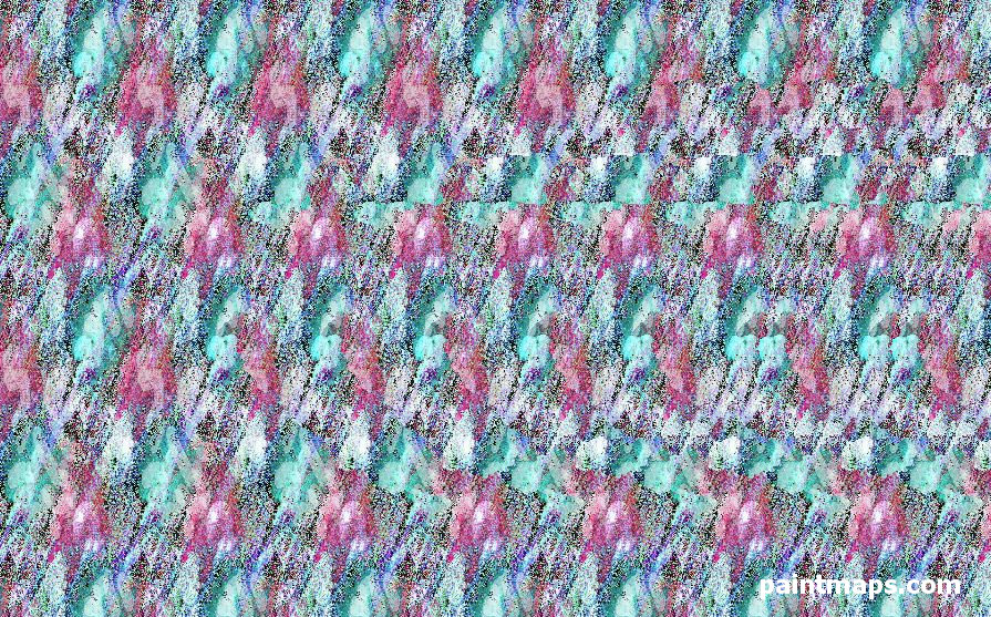 MACARISTAN Haritası - 3D Stereogram (Şaşı Bak Şaşır)