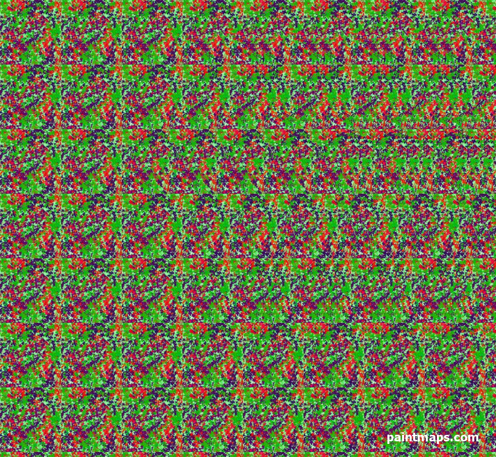 HINDISTAN Haritası - 3D Stereogram (Şaşı Bak Şaşır)