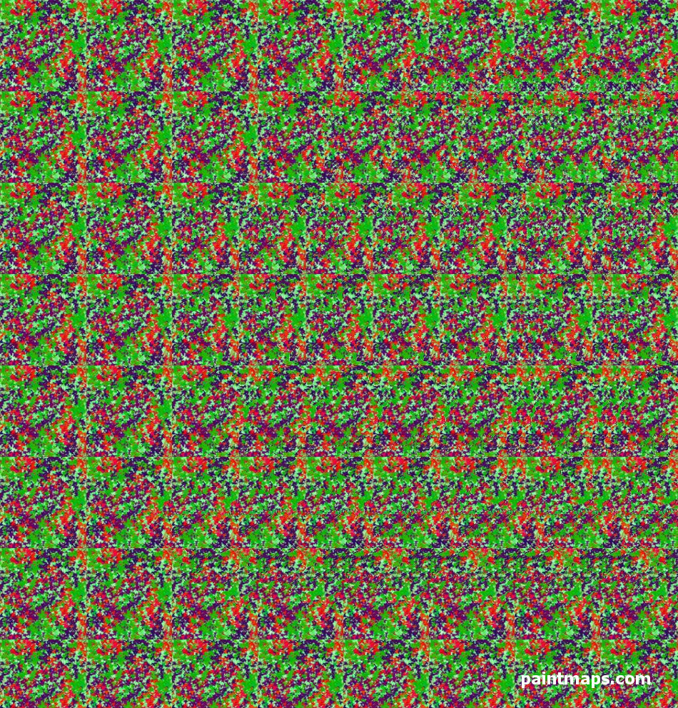 IRLANDA Haritası - 3D Stereogram (Şaşı Bak Şaşır)