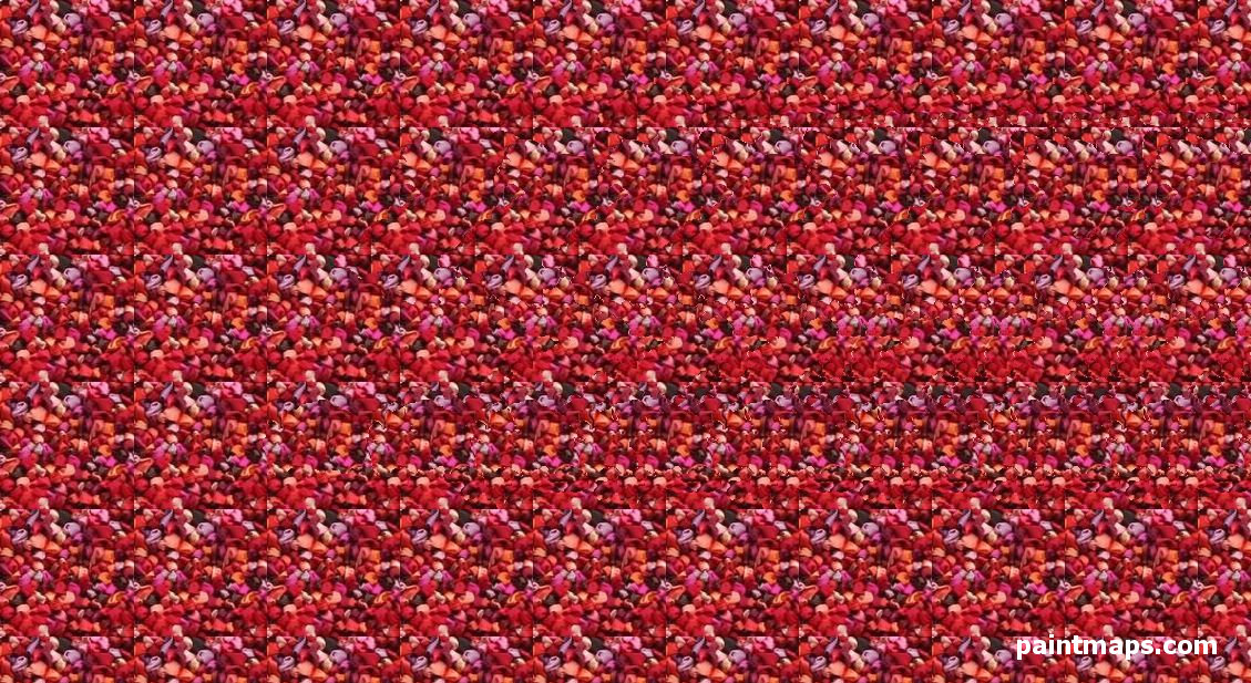 KIRGIZISTAN Haritası - 3D Stereogram (Şaşı Bak Şaşır)
