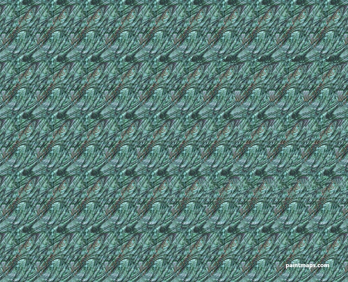 Maine Haritası - 3D Stereogram (Şaşı Bak Şaşır)