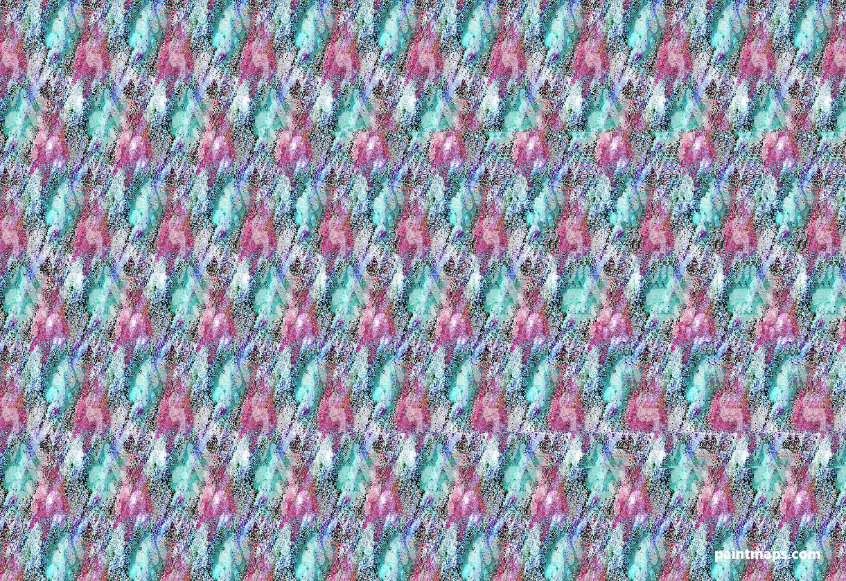 Missouri Haritası - 3D Stereogram (Şaşı Bak Şaşır)