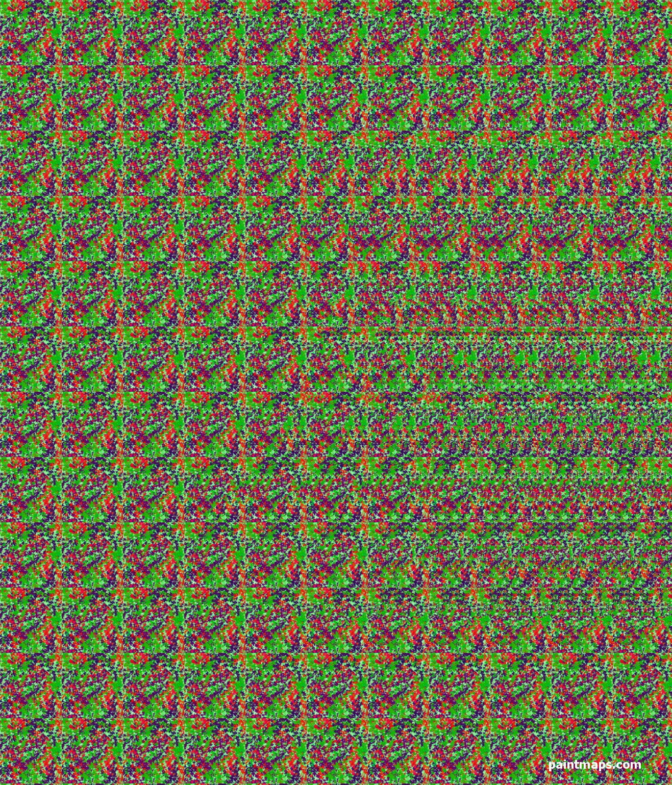 FILIPINLER Haritası - 3D Stereogram (Şaşı Bak Şaşır)