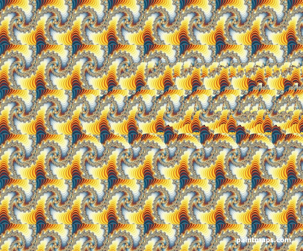 SLOVAKYA Haritası - 3D Stereogram (Şaşı Bak Şaşır)