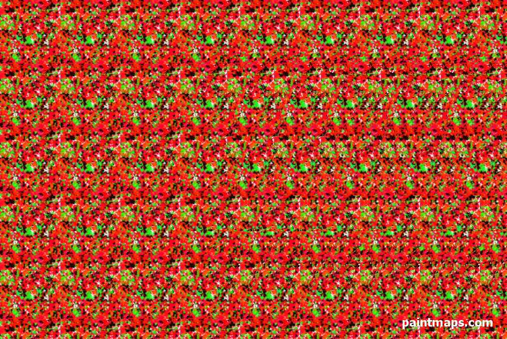 ISPANYA Haritası - 3D Stereogram (Şaşı Bak Şaşır)