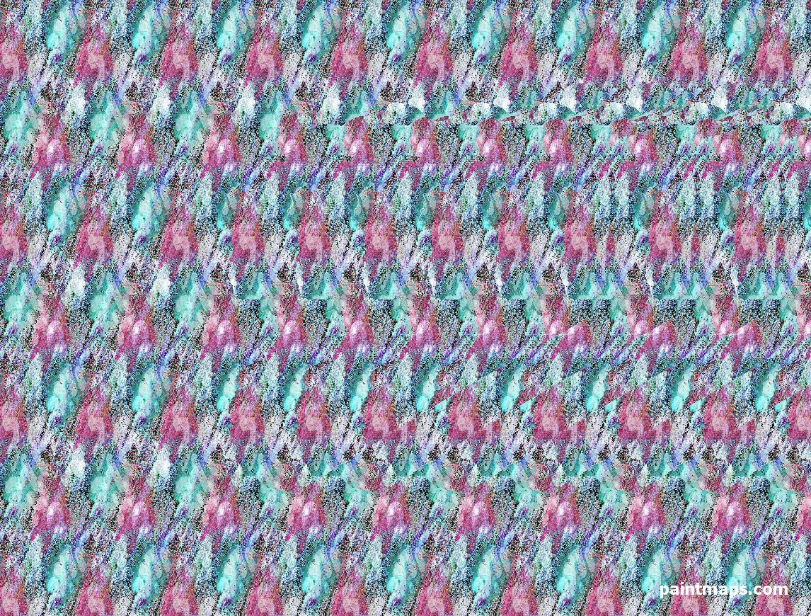 SURIYE Haritası - 3D Stereogram (Şaşı Bak Şaşır)