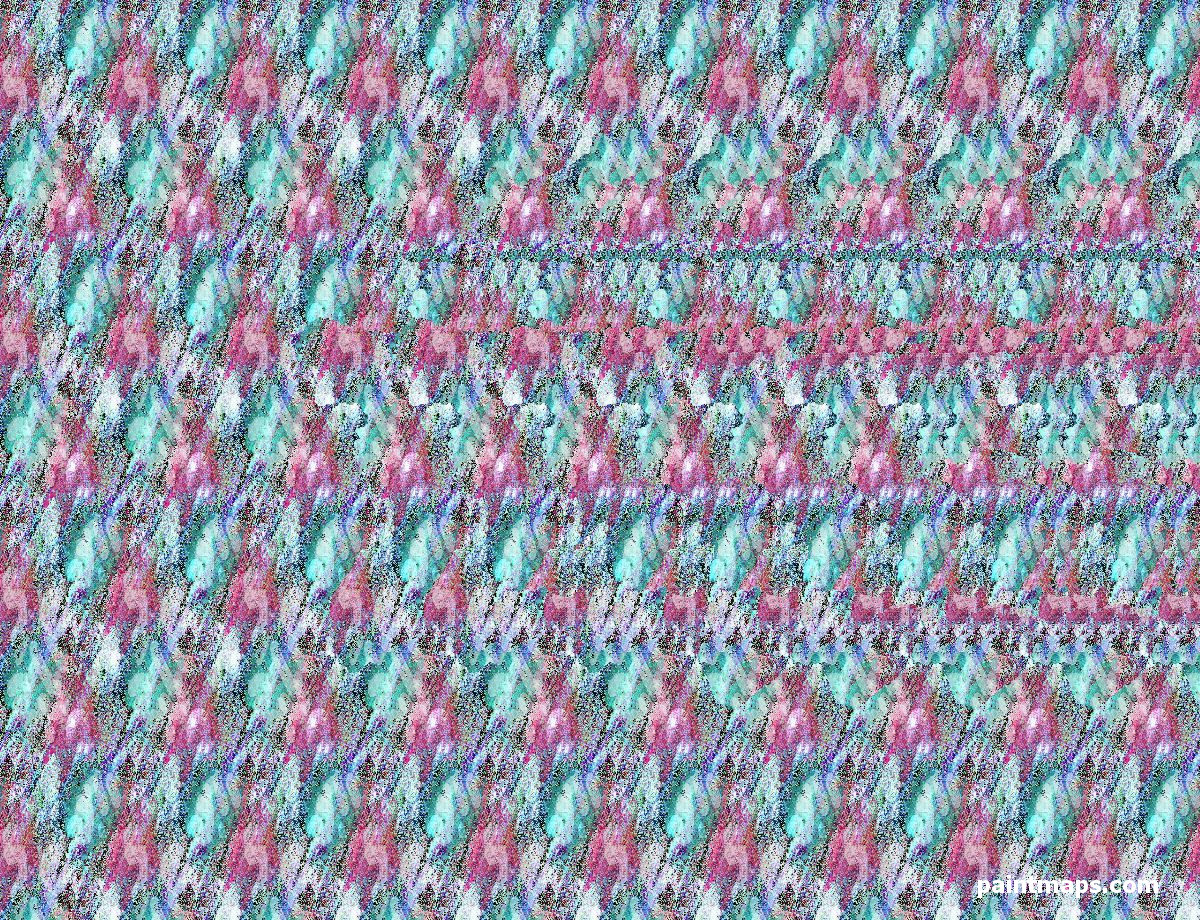 TAJIKISTAN Peta dalam Stereogram 3D (Mata Ajaib)