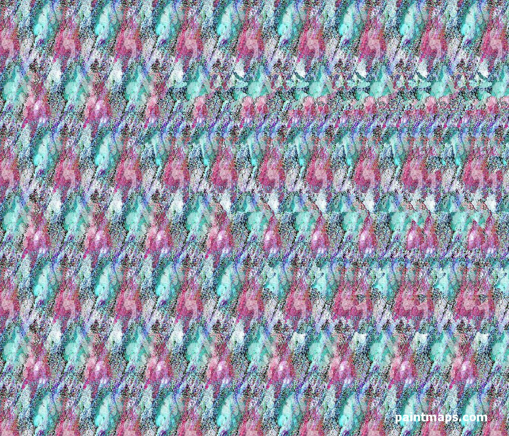 VENEZUELA Haritası - 3D Stereogram (Şaşı Bak Şaşır)