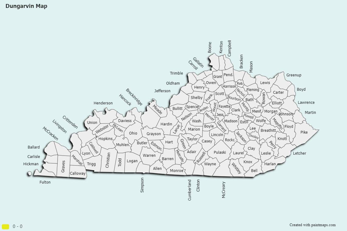 Dungarvin Map (Kentucky) Mapas de Usuario