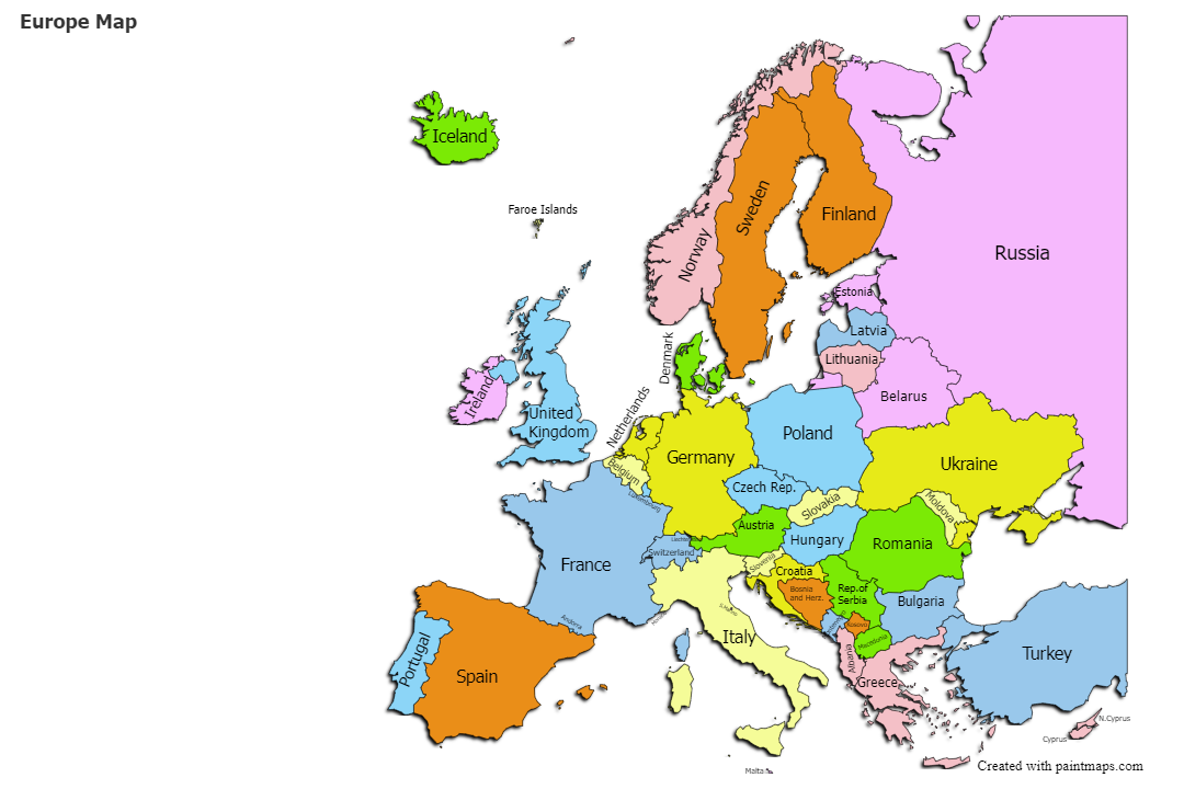 Europe map europe user maps