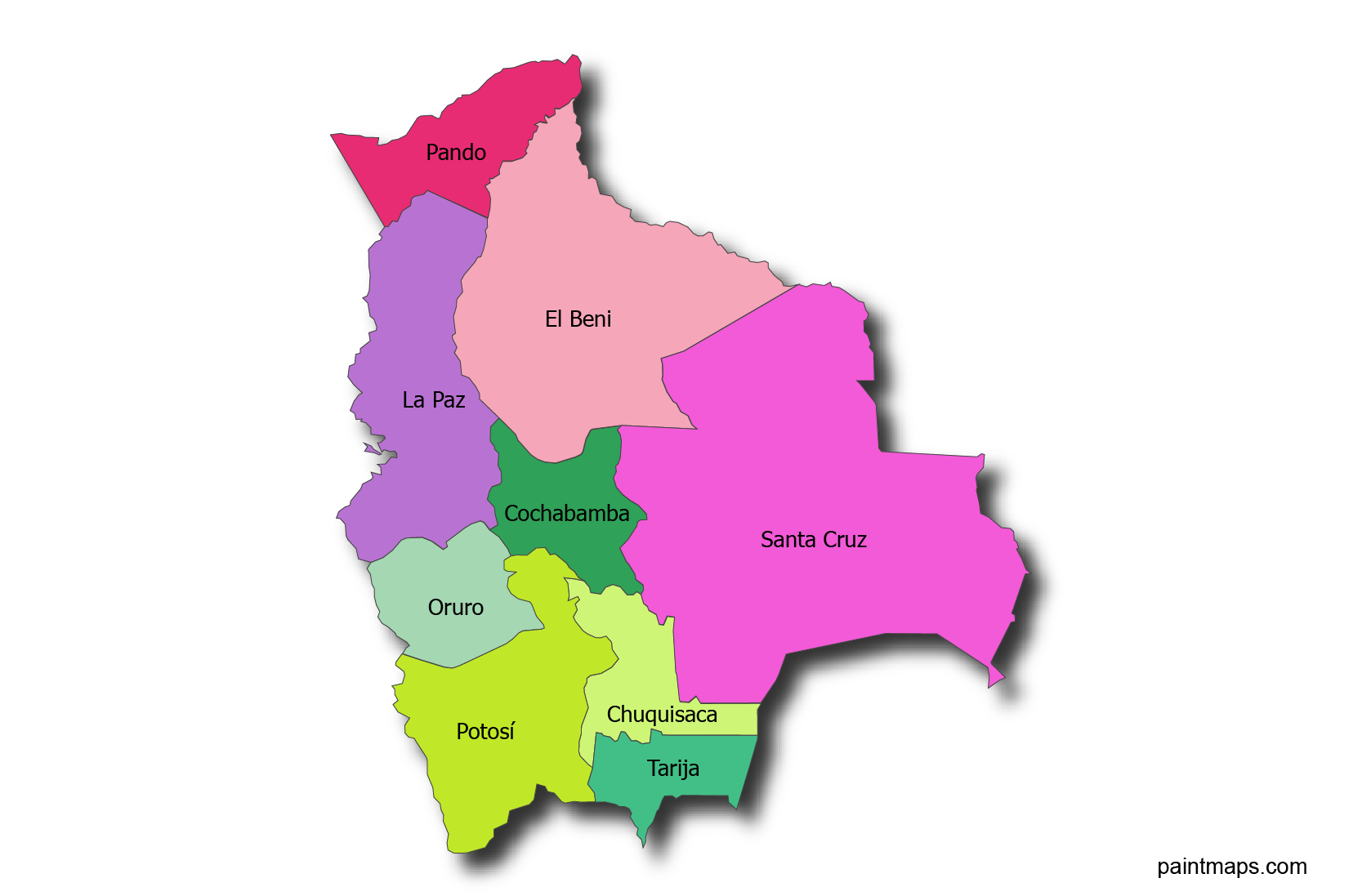 Gratis Descargable Mapa Vectorial De Bolivia Eps Svg Pdf Png Adobe ...