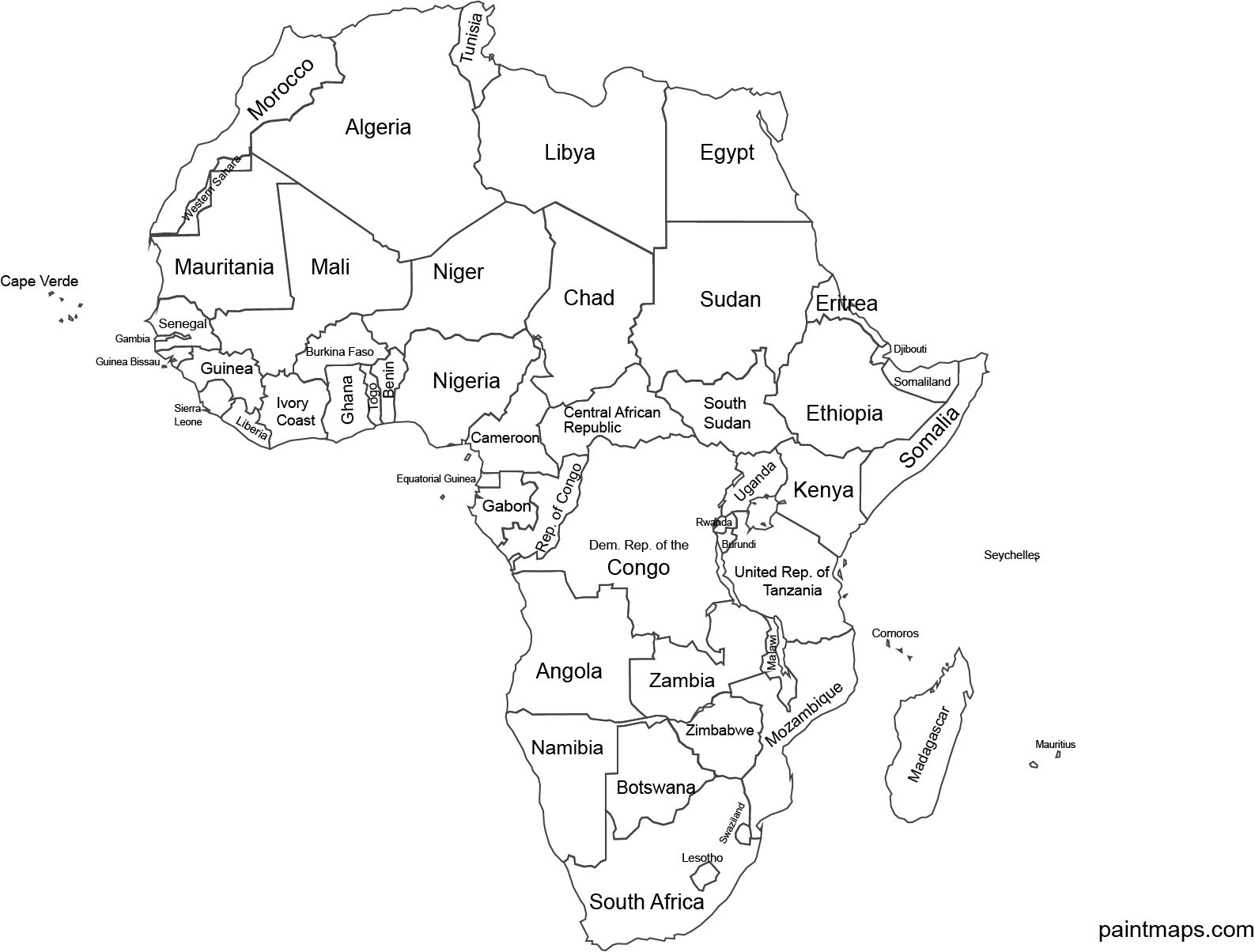 Compartir 75+ africa dibujo mapa mejor - vietkidsiq.edu.vn