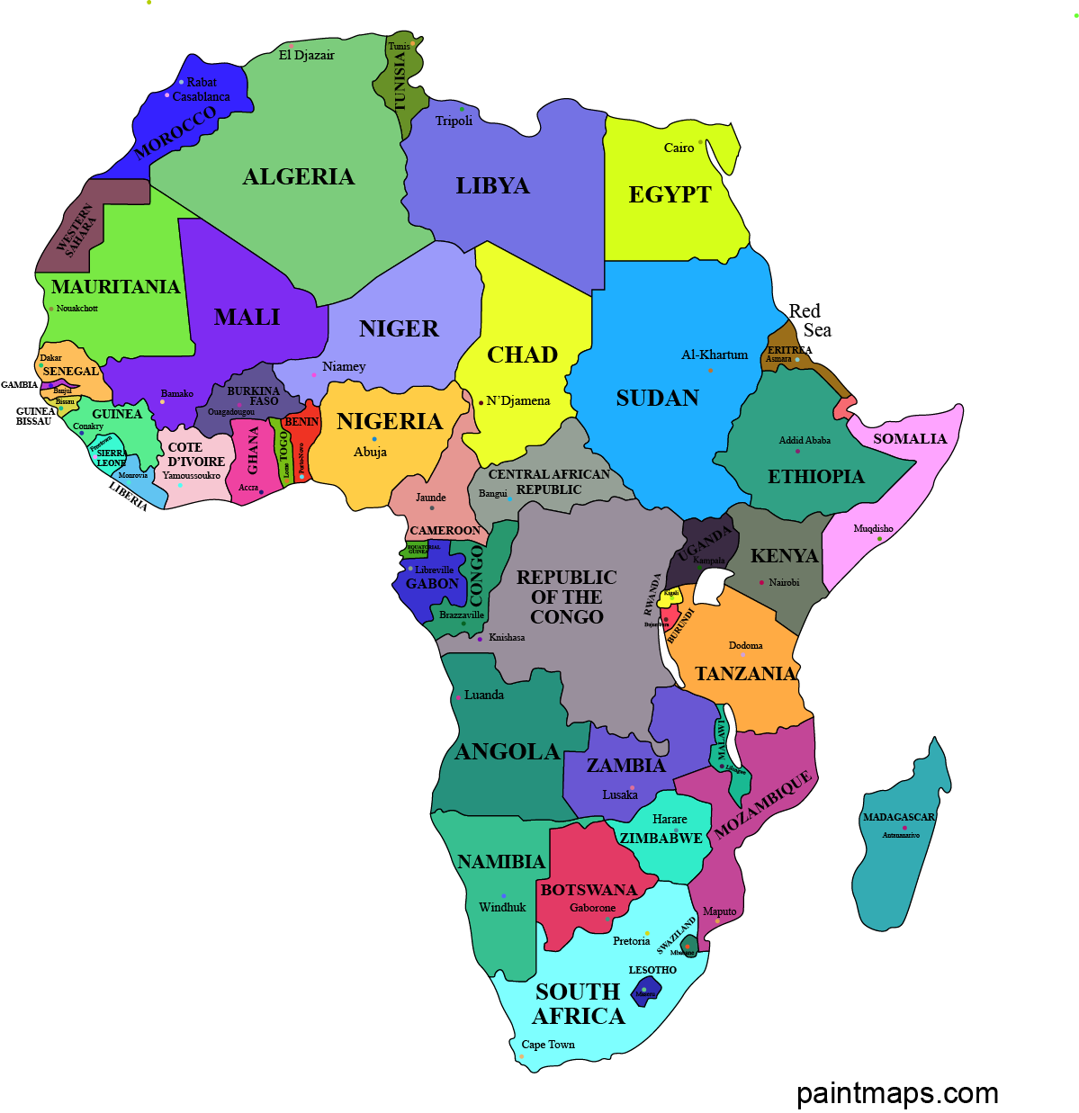 Download Free Africa Vector Map Eps Svg Pdf Png Adobe Illustrator